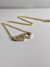 Load image into Gallery viewer, Large Interlocking Hearts Necklace