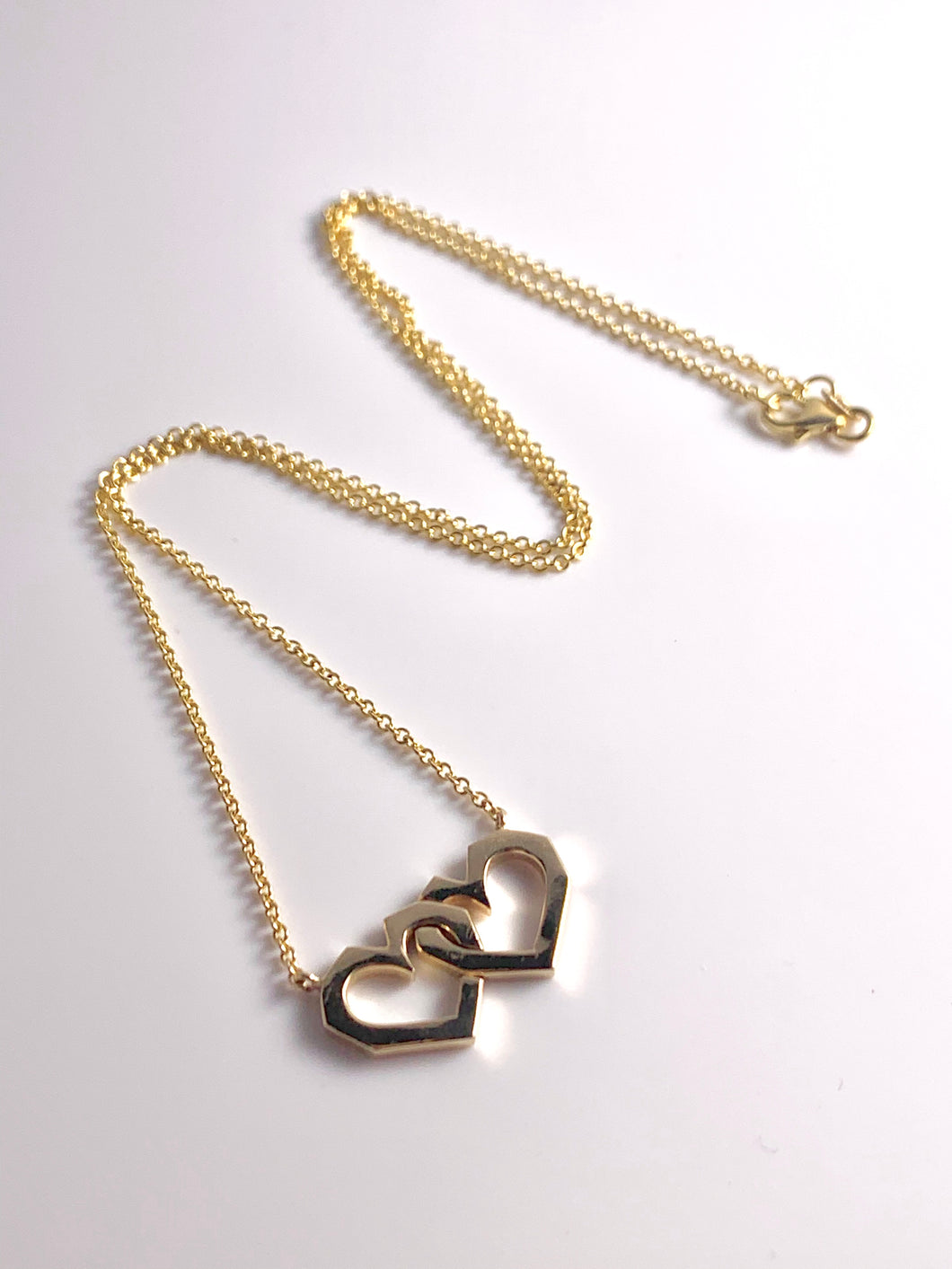 Large Interlocking Hearts Necklace