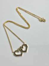 Load image into Gallery viewer, Large Interlocking Hearts Necklace