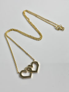 Large Interlocking Hearts Necklace