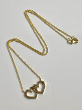 Load image into Gallery viewer, Large Interlocking Hearts Necklace