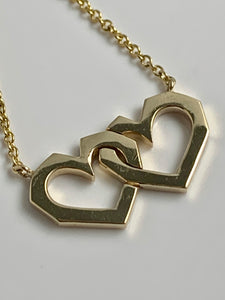 Large Interlocking Hearts Necklace